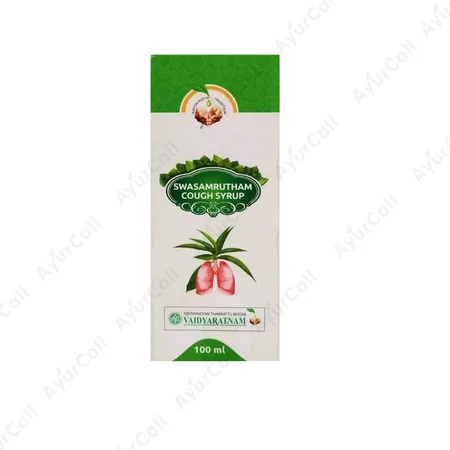 Vaidyaratnam Swasamritham Cough Syrup (100 ML)