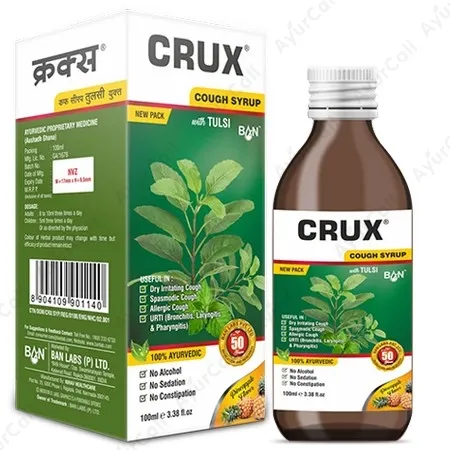 BAN LABS Crux Cough Syrup (100 ML)